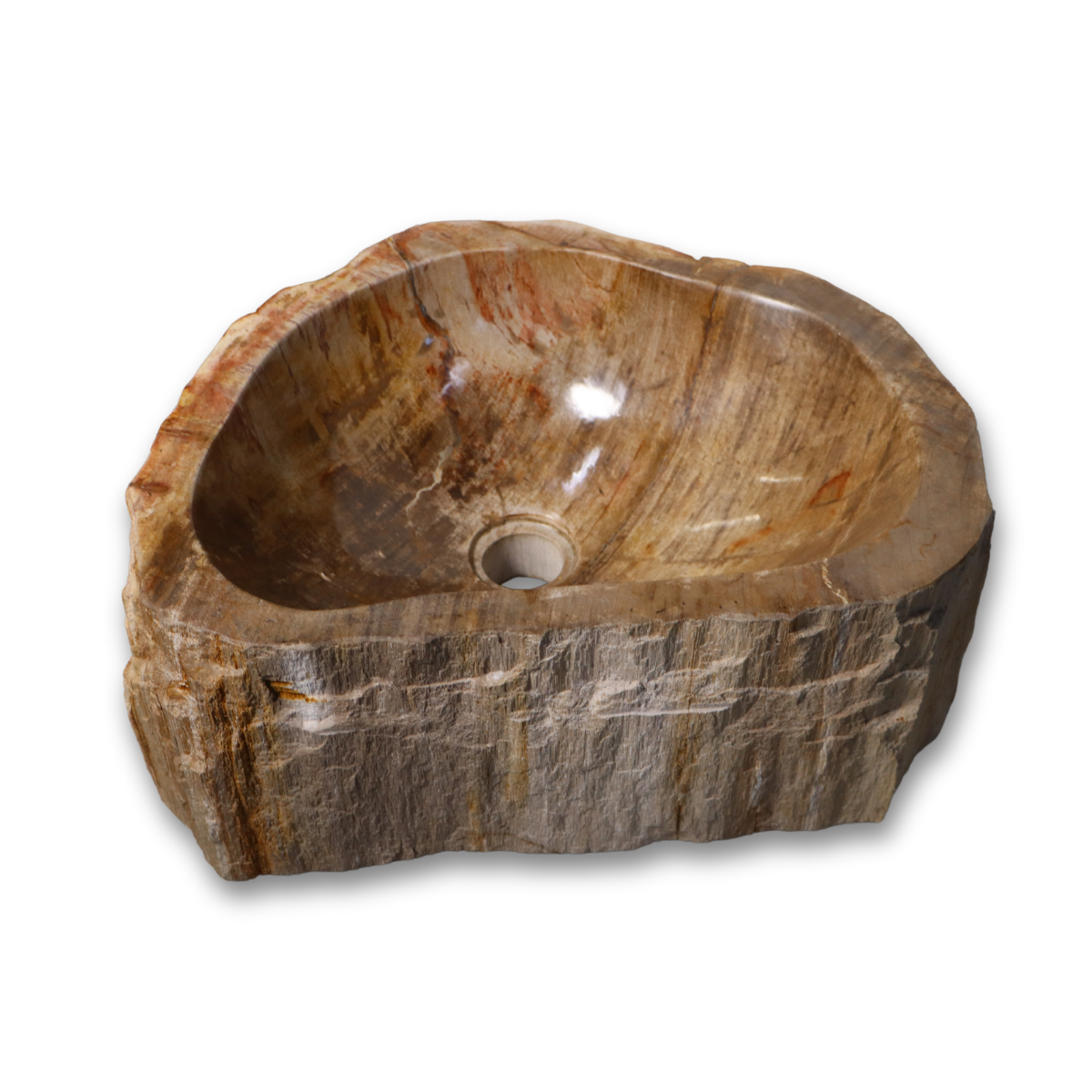 <b>Ovalín de</b> Madera Petrificada Mediano